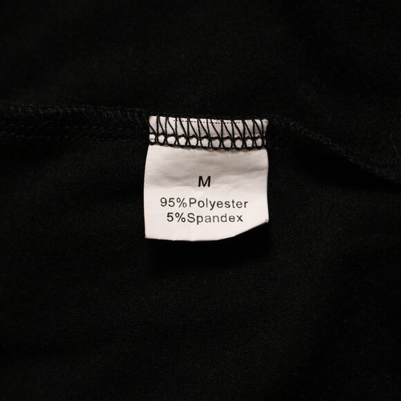 She & Sho Black Off Shoulder Lace Trim Long Sleeve Knit Blouse Size M - Picture 7 of 9